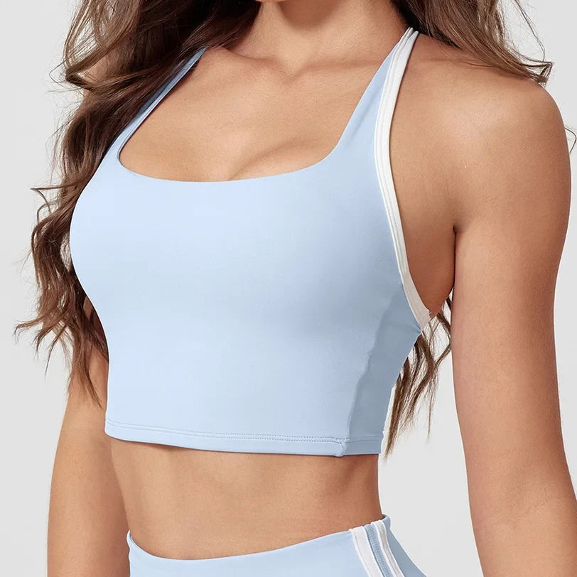 Yoga Suit Women Tracksuit Sports Vest High Waist Legging Outfit Girl Gym Set Fitness Running Workout Clothes Push Up Sportswear