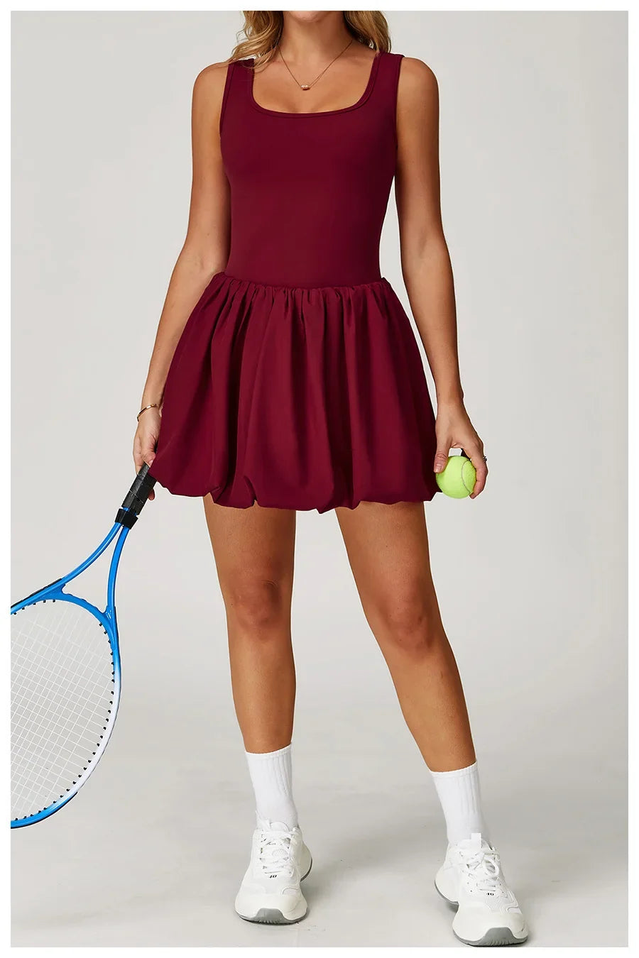 New Yoga Set Fake Two-piece Sports Dress Women's Anti Glare Yoga Jumpsuit Outdoor Running Fitness Tennis Skirt Workout Rompers