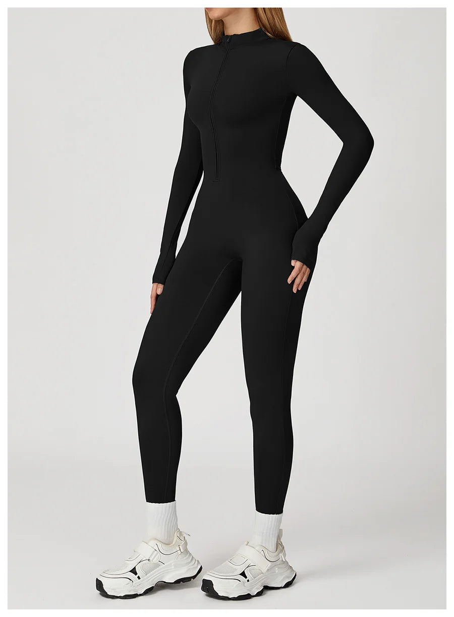 Women's Short Tracksuit Yoga Set One-Piece Jumpsuit Workout Fitness Suit Sportswear Gym Workout Clothes Fitness Stretch Bodysuit