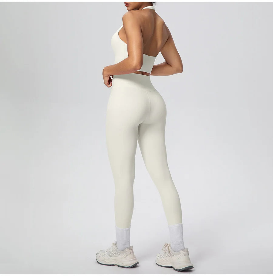 Yoga Clothing Set Women's High Waisted Leggings and Top 2 Piece Seamless Fitness Exercise Clothing Gym Sportswear Tracksuits