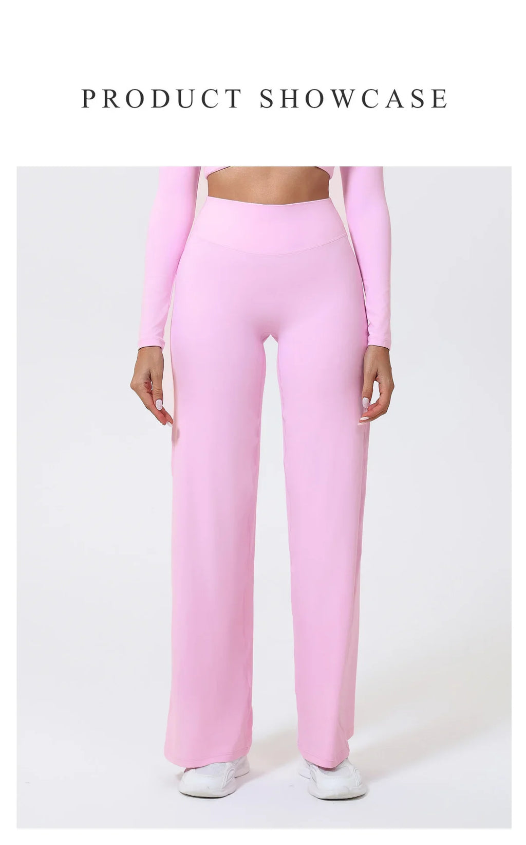 Hearuisavy Women Straight-Leg Sports Pants Gym Clothing Naked Feeling Compression Wide Leg Yoga Leggings Pilates Fitness Tights