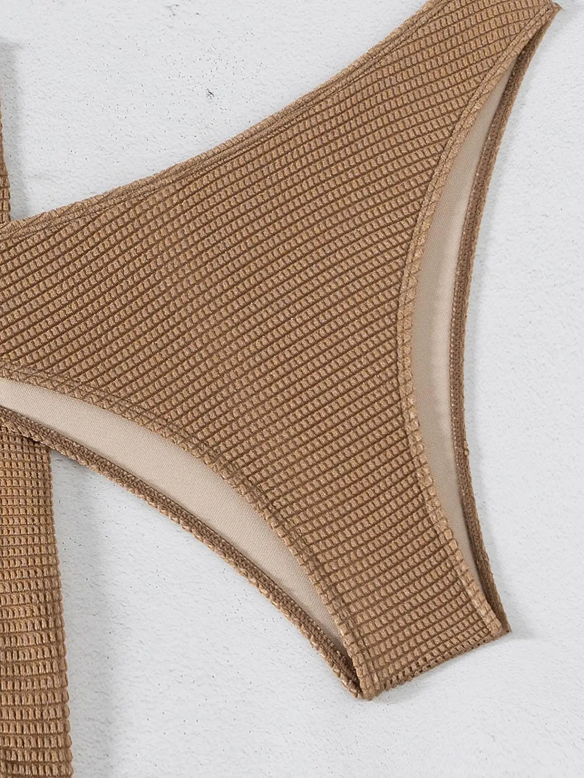 2026 New Sexy Bandeau Bikini Women Metal Water Droplet Ornament Push Up Mesh Skirt 3 Piece Swimsuit Beach Bathing Suit Swimwear