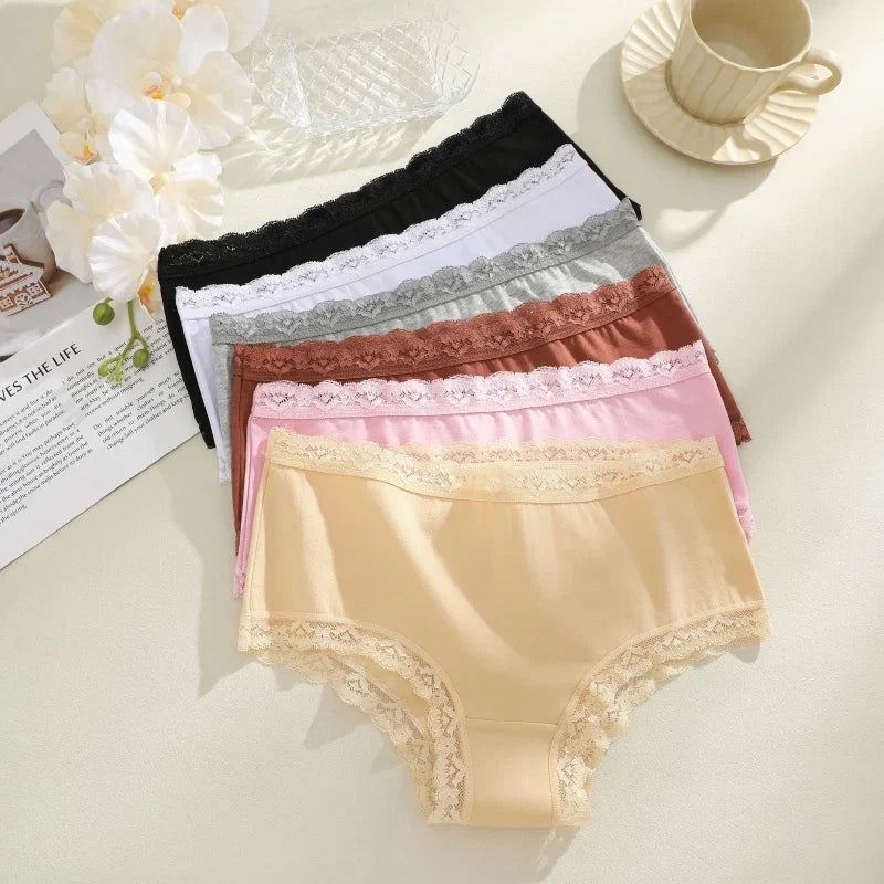 Women's Seamless Cotton Briefs Women Panties Solid Color Breathable Underwear Female Low Waist Soft Lingerie S-XXL