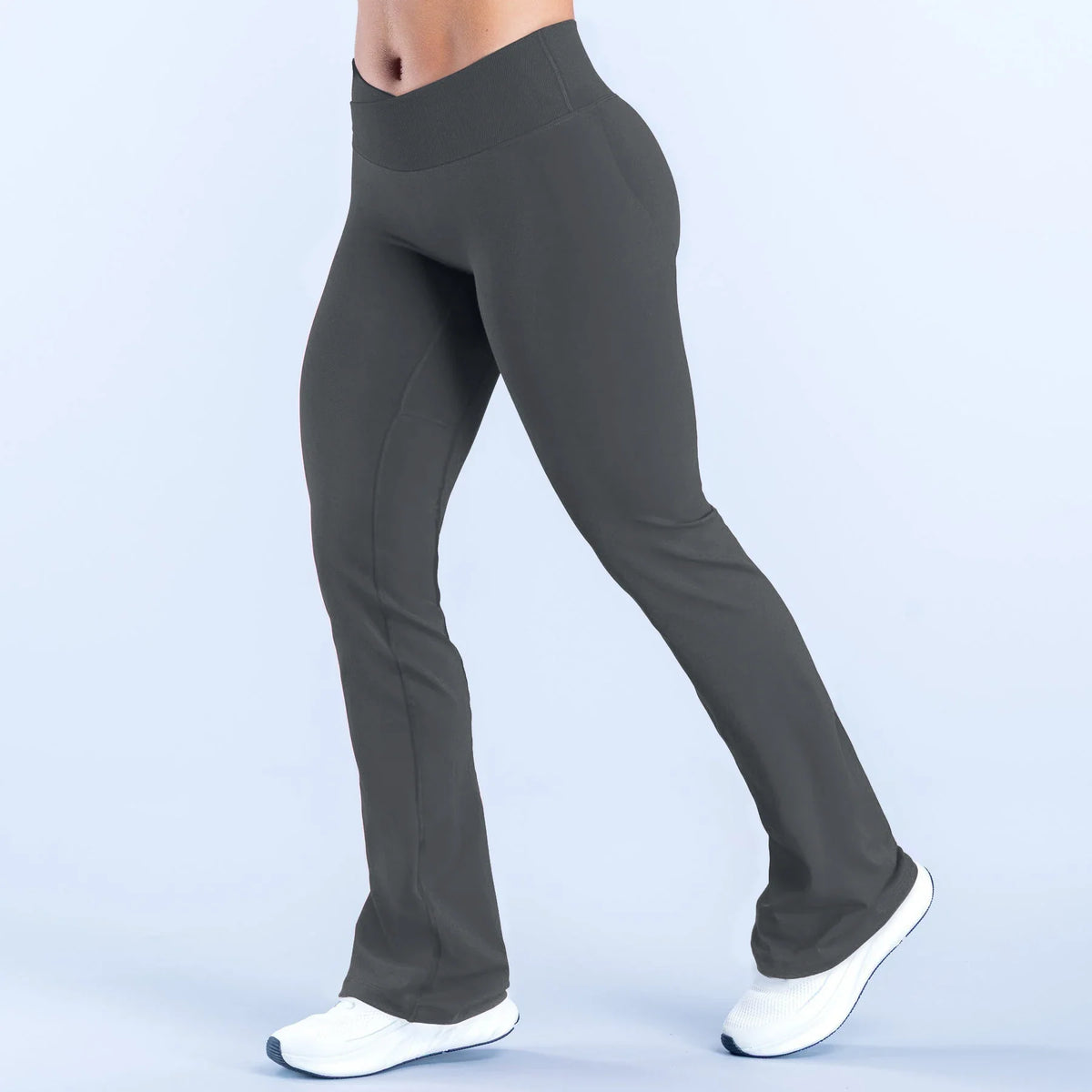Vision Flares women gym Fashion Yoga flared pants Waist cross Seamless Sports Leggings Fitness Wide-leg Trousers