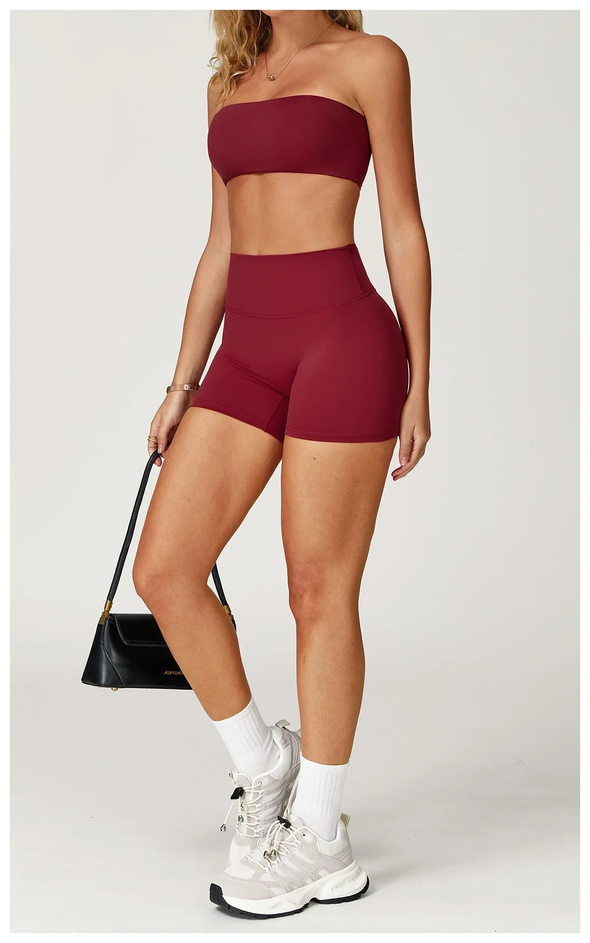 Yoga Set 2PCS Fitness Suit Women's Tracksuit Sportswear Workout Sports Bra High Waist Leggings Gym Clothing Sports Shorts Suits