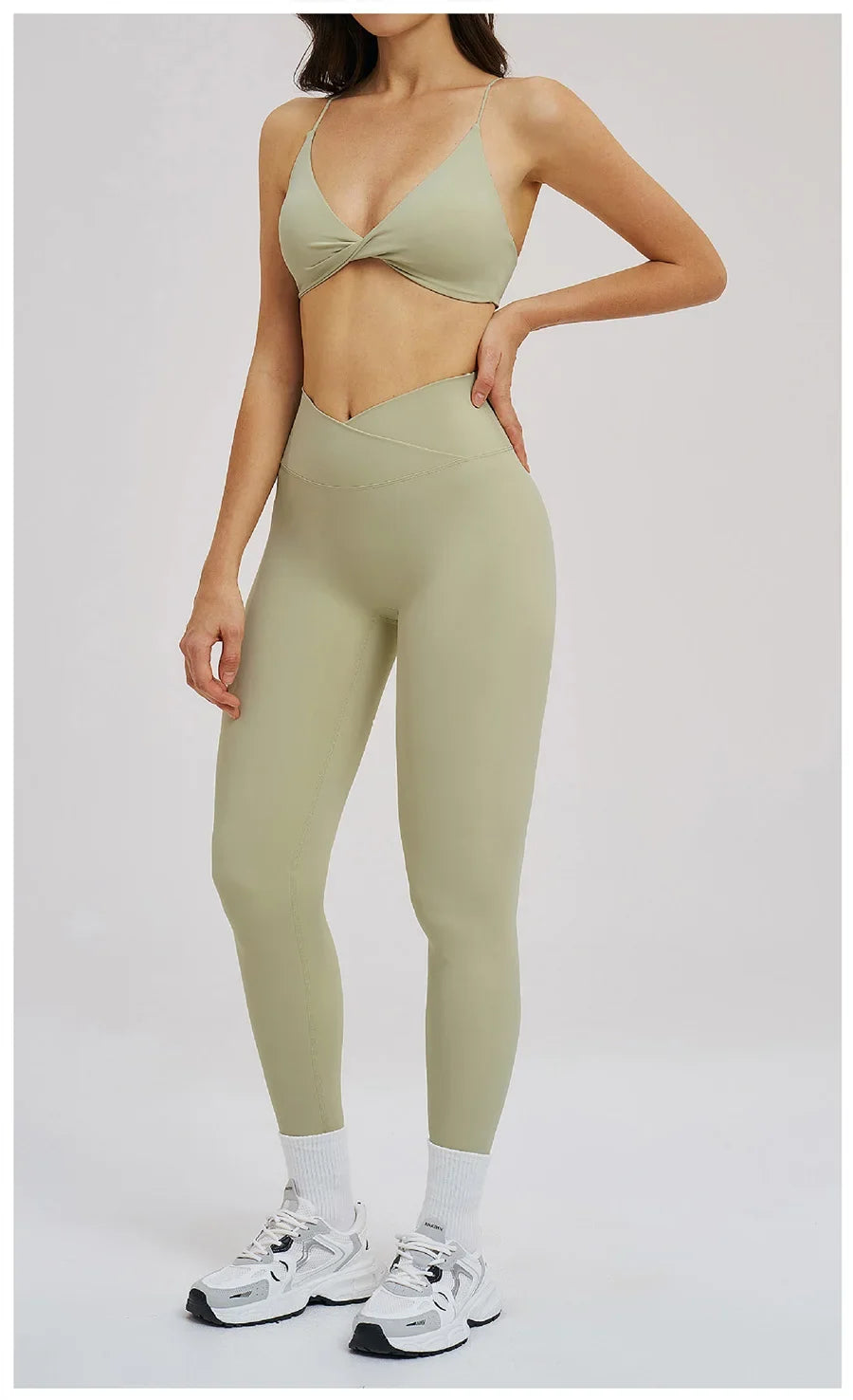 2PCS Yoga Suit Sports Set Women Fitness Quick-Drying Gym Tracksuit Running Nude Feeling Workout Outfit Sport Bra Leggings Suit