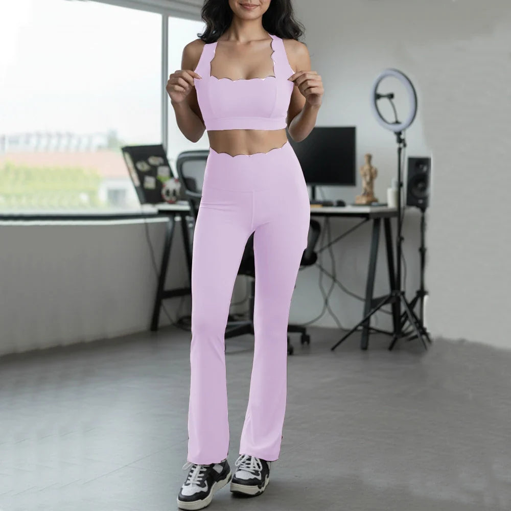 2PCS Pad Women Gym Fitness Yoga Set Squat Proof Fit Legging Running Shorts Sportswear Active Wear Workout Legging Clothes XP292
