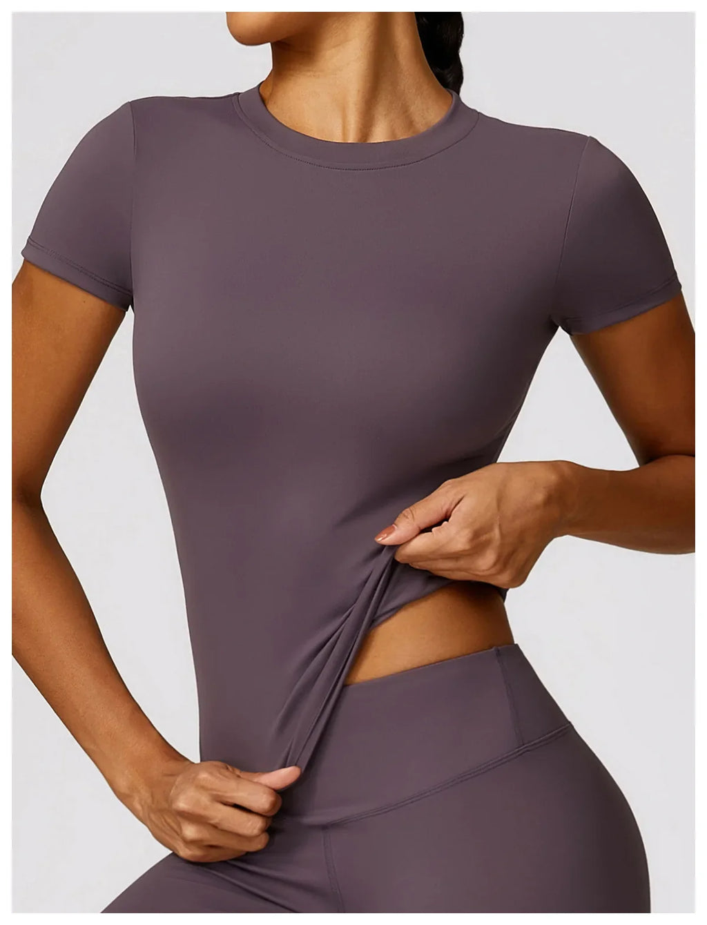NCLAGEN Gym Top Women Short Sleeve Workout Clothes Sports T Shirt Femme Fitness Activewear Running Accessories Yoga Tight Tops
