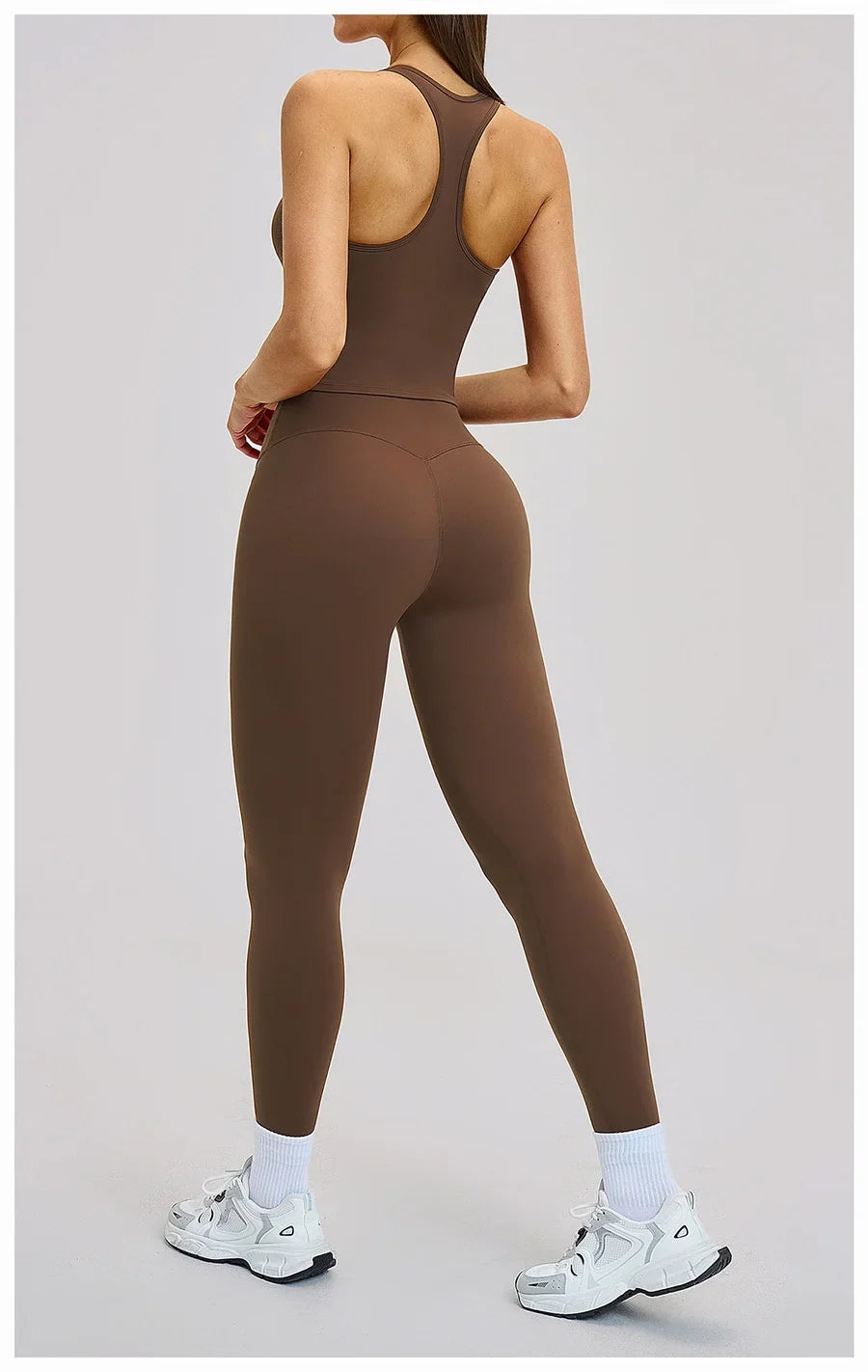 New Yoga Set 2PCS Gym Clothes Workout Outfits Women Long-sleeved T-shirt Sportswear Tracksuits Fitness Sports Vest Gym Leggings
