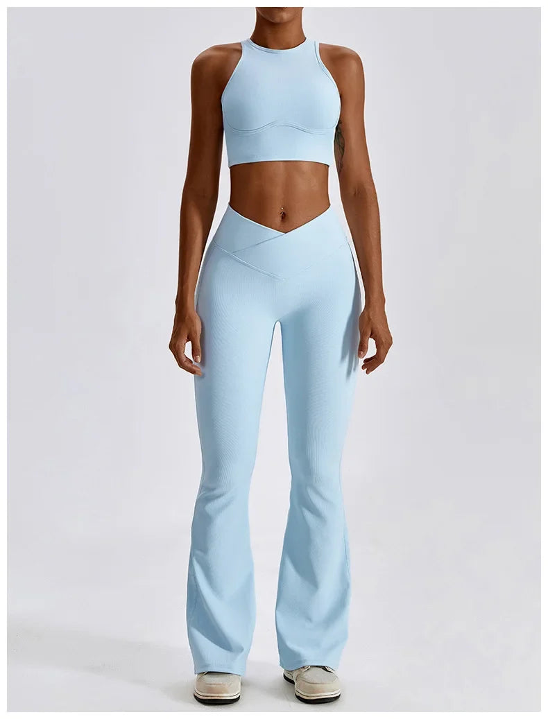 Yoga Set Seamless Women's Sportswear Workout Clothes Athletic Wear Gym Legging Fitness Bra Crop Top Sports Suits High Quality