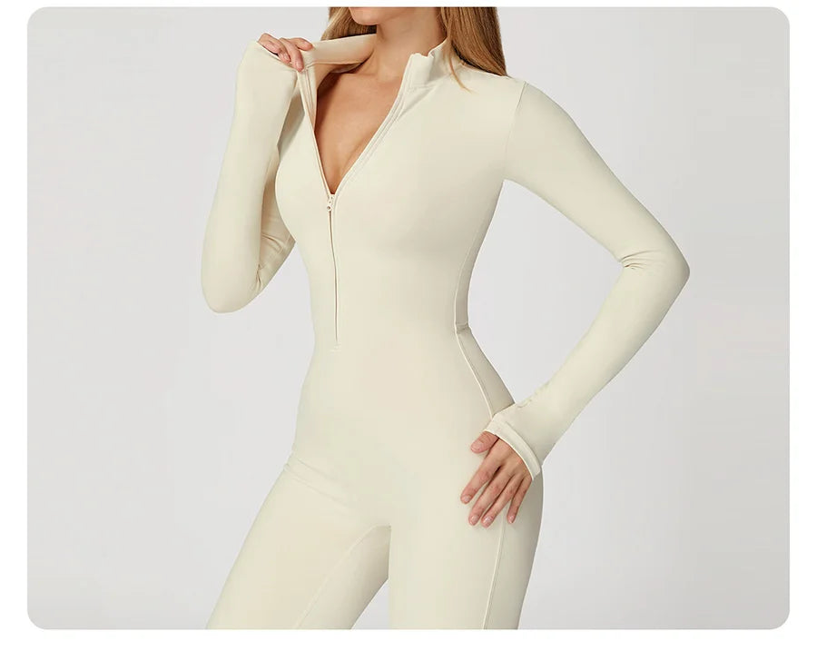 Women's Short Tracksuit Yoga Set One-Piece Jumpsuit Workout Fitness Suit Sportswear Gym Workout Clothes Fitness Stretch Bodysuit