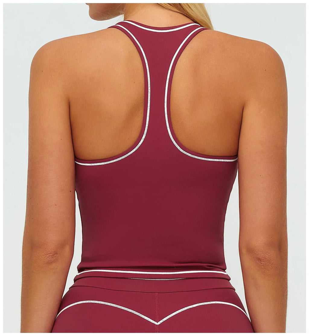 2026 Summer Fitness Bra Workout Top Cycling Gym Underwear Fitness Sports Bra Athletic Sport Bra Women Backless Gym Yoga Crop Top