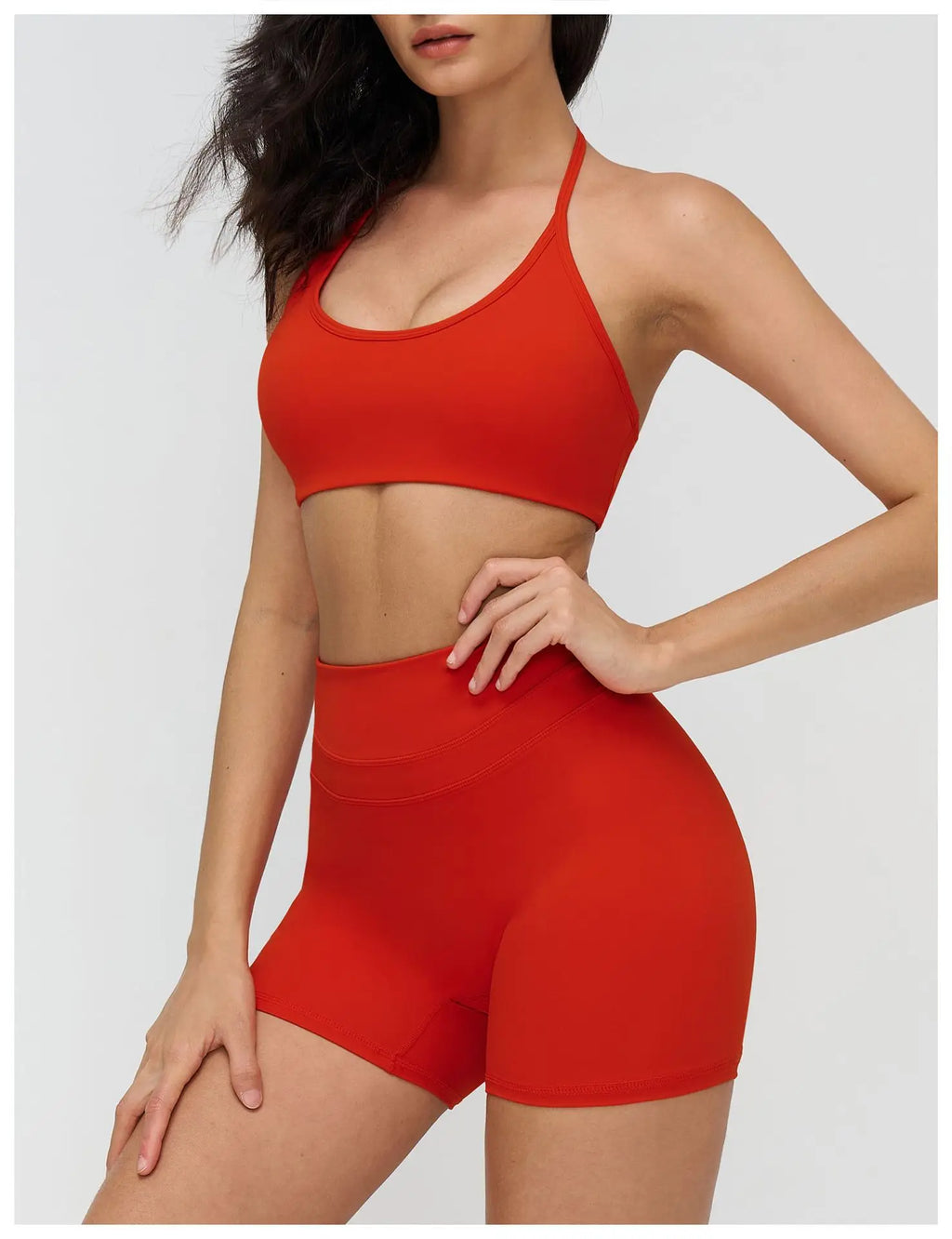 Sexy Gym Top Women Sports Bra Running Hanging Neck Yoga Bra Breathable Sports Underwear Women Fitness Push Up Workout Top Women