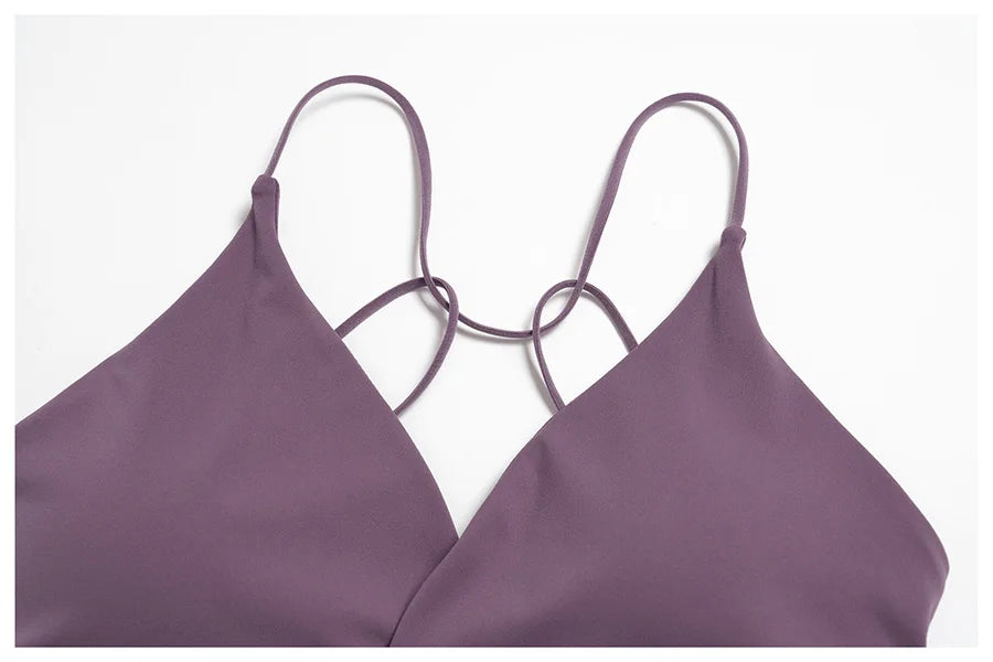 2PCS Yoga Suit Sports Set Women Fitness Quick-Drying Gym Tracksuit Running Nude Feeling Workout Outfit Sport Bra Leggings Suit
