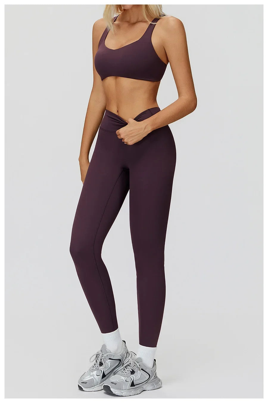 Women Yoga Suit Tracksuit Sports Bra High Waist Legging Shorts Outfit Gym Set Fitness Running Workout Clothes Push Up Sportswear