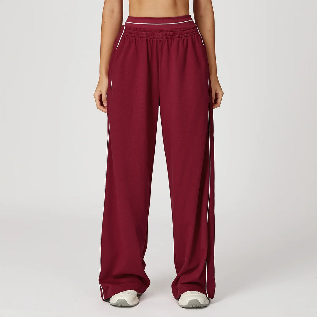 Sports Pants Women Loose High Waist Wide Leg Pants Gym Fitness Yoga Leggings Female Workout Running Cycling Pants Athletic Wear