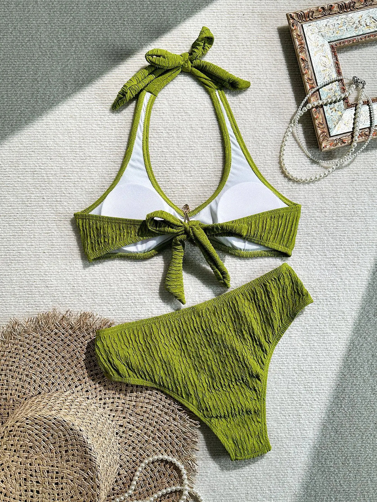 Sexy Metal Starfish Micro Bikini Set 2026 Women Brown Push Up Bra High Waist Swimsuit Summer Bathing Suit Two Piece Swimwear