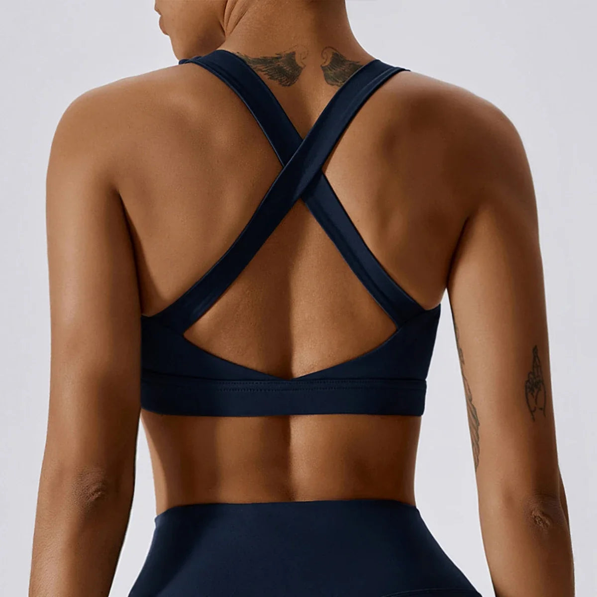 Hearuisavy Quick-Dry Backless Yoga Clothes Running Vest Women Workout Brassiere Fitness Gym Tank Top Women Push up Sports Bra