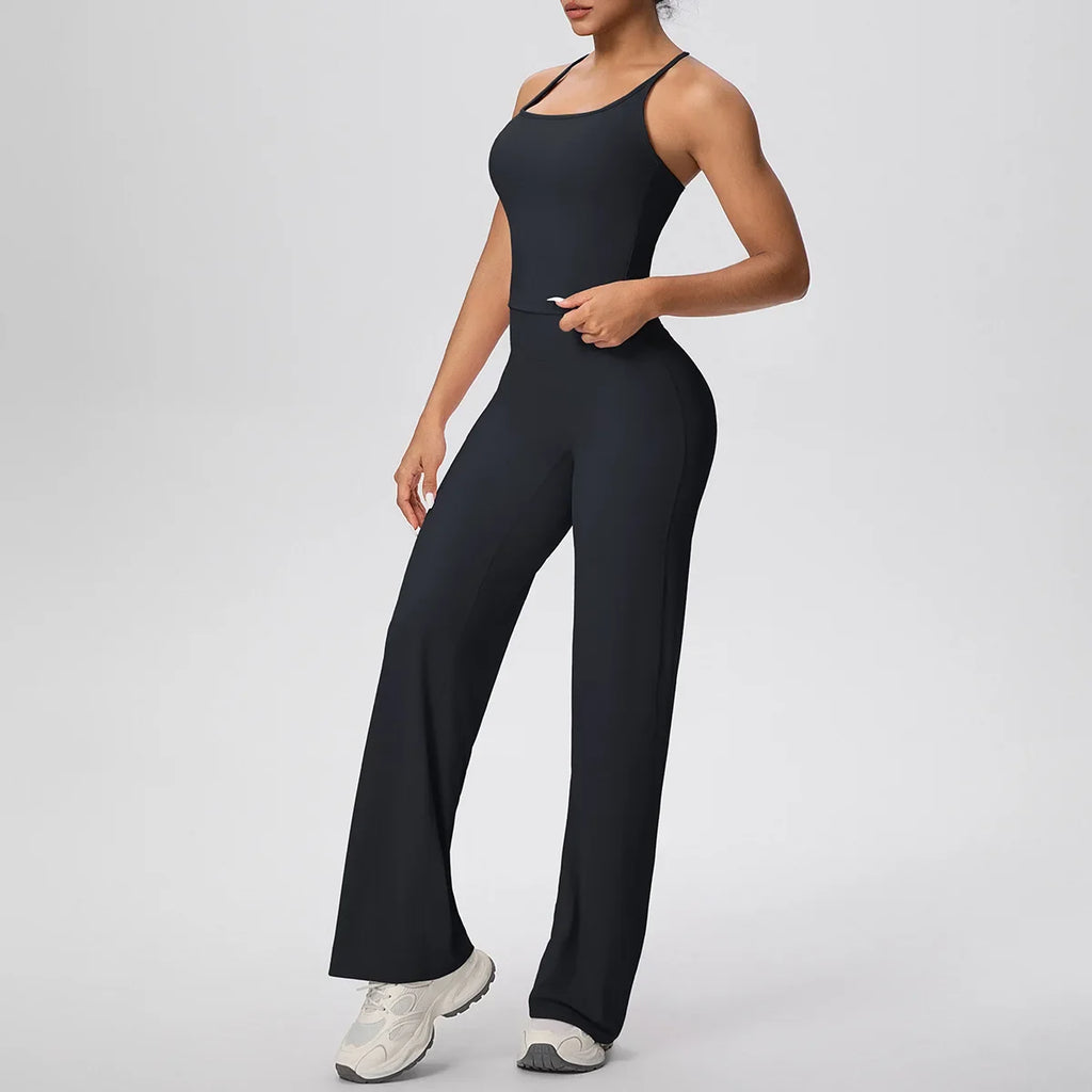 Yoga Set 2PCS Women Tracksuit Nude Feeling Workout Sets Gym Clothes Push Up Fitness Running Sportswear Sport Vest Leggings Suit