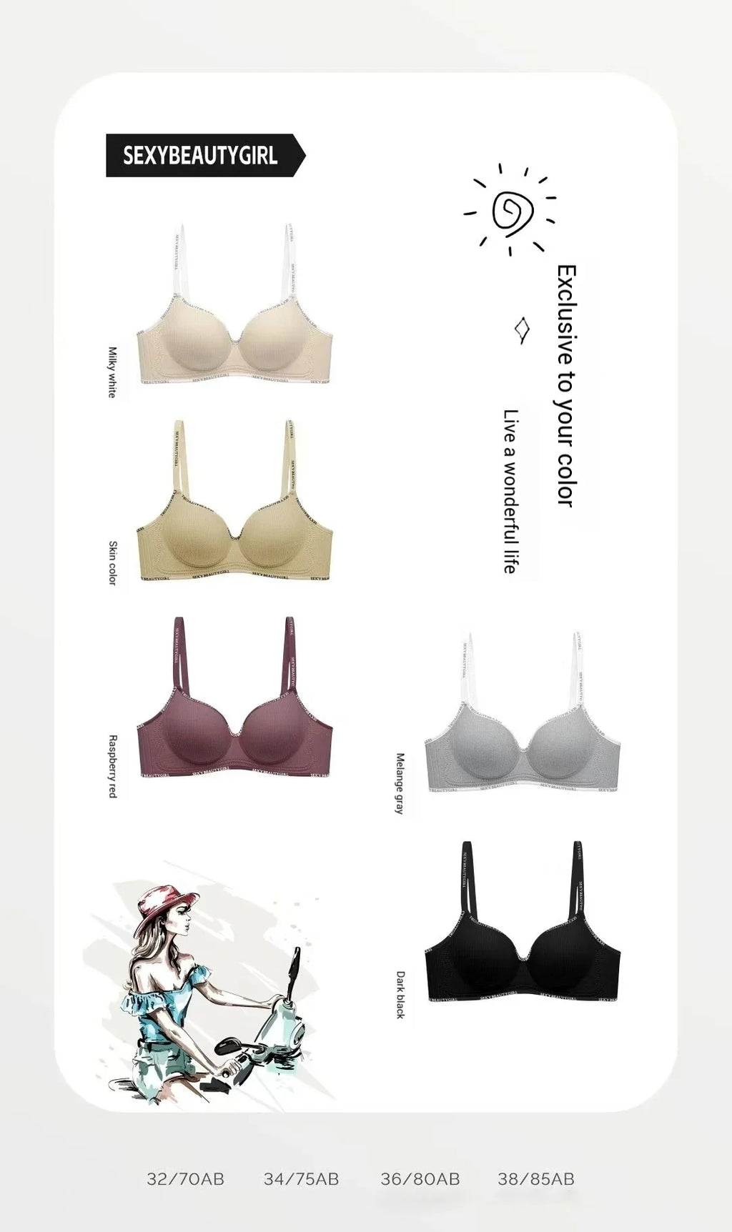 Deep V Knitting Bra Women's Underwear Small Chest Sexy Push Up Lingerie Seamless Bra for Women Bra Thick Bralette 32-38AB