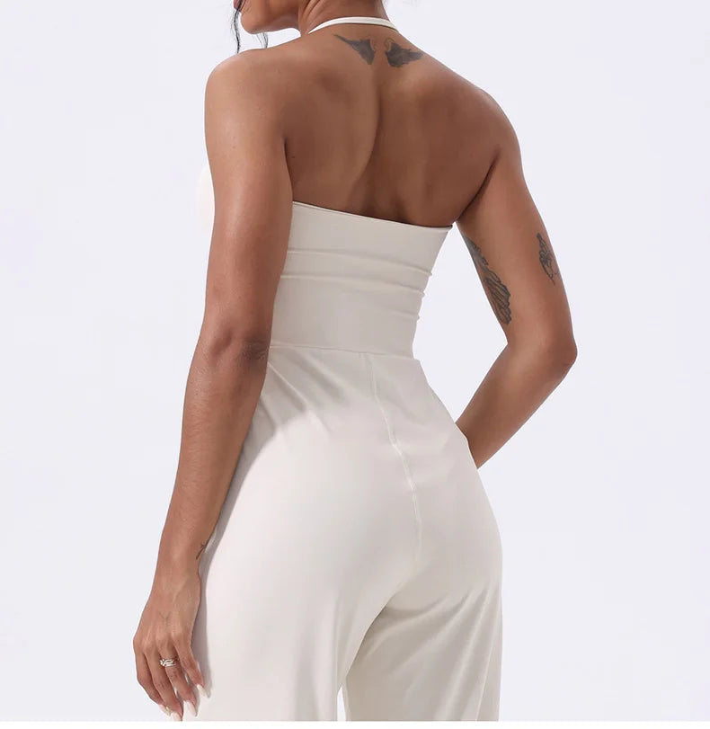 New Gym Set Women Training Yoga Suit Sportswear Sports Jumpsuit Fitness Rompers Stretch Female Push Up Workout Bodysuits