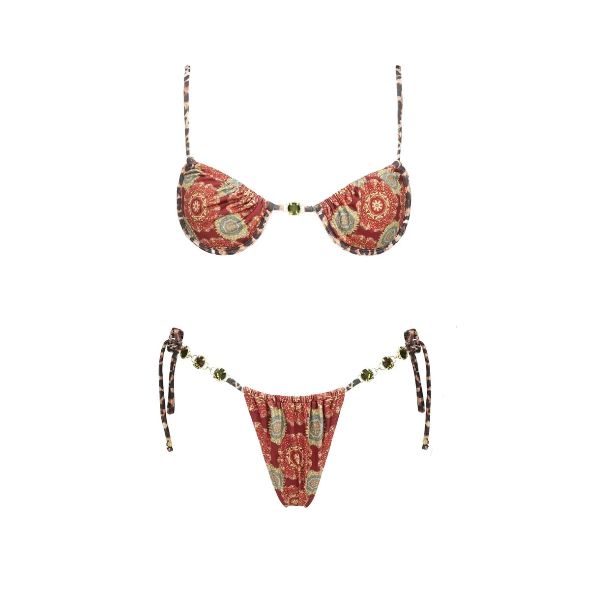 3Pcs Micro Bikinis Sexy Women Swimsuit 2026 New Swimwear Printed Swim Suit Female Bathing Suit Bandeau Biquini Beachwear Sarong