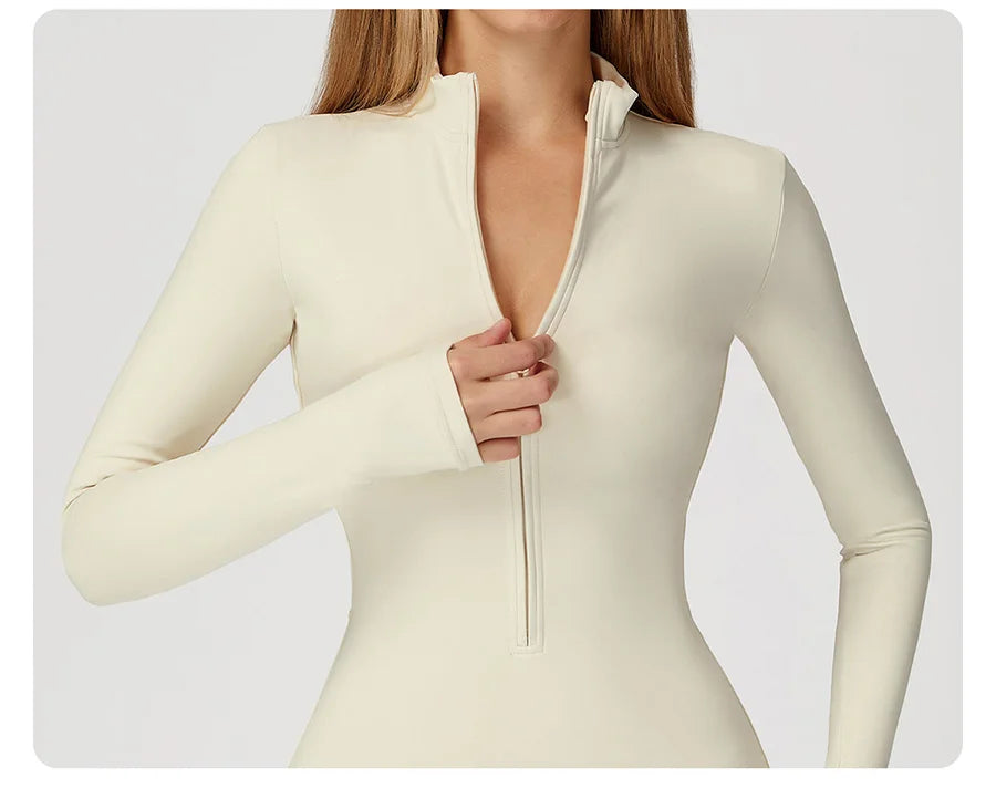 Women's Short Tracksuit Yoga Set One-Piece Jumpsuit Workout Fitness Suit Sportswear Gym Workout Clothes Fitness Stretch Bodysuit
