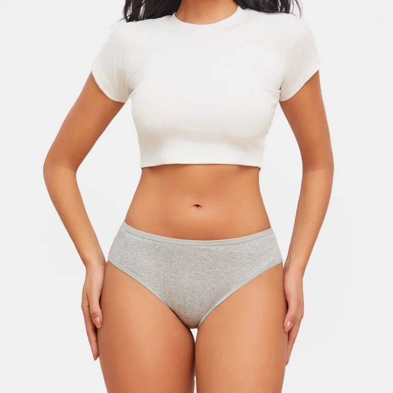 7Pcs/Set Women's Seamless Cotton Briefs Women Panties Solid Color Breathable Underwear Female Low Waist Soft Lingerie S-XXL