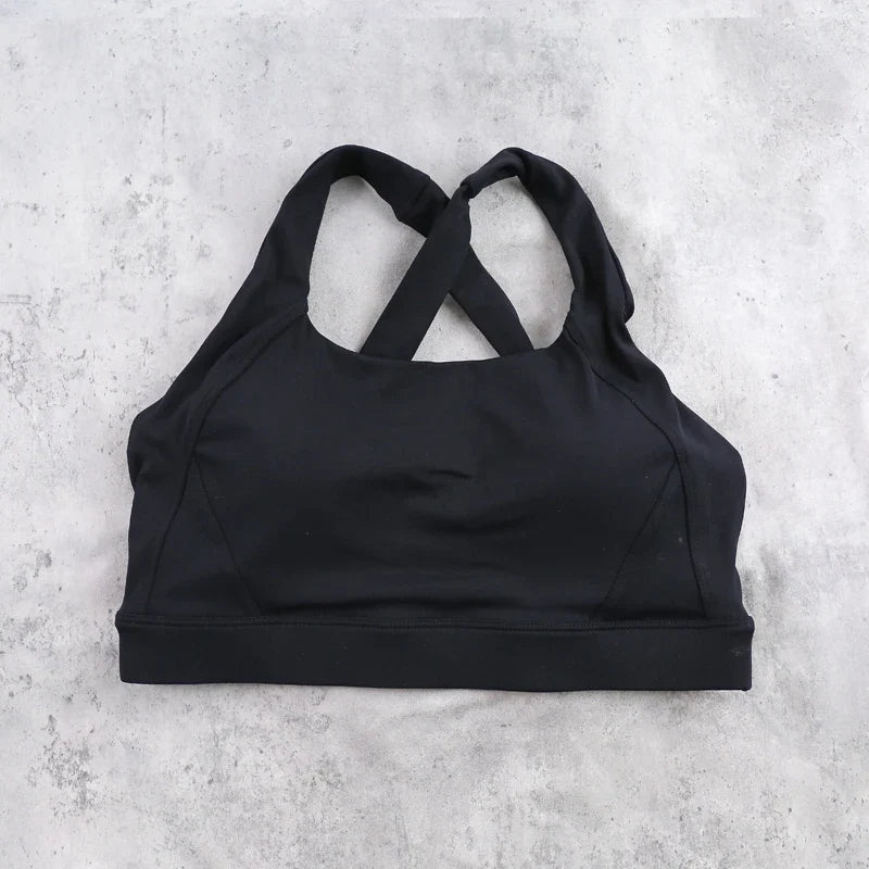 DIAS FIT JOY Cloud feeling wide shoulder strap cross beauty back removable padding sports bra Pilates cycling fitness