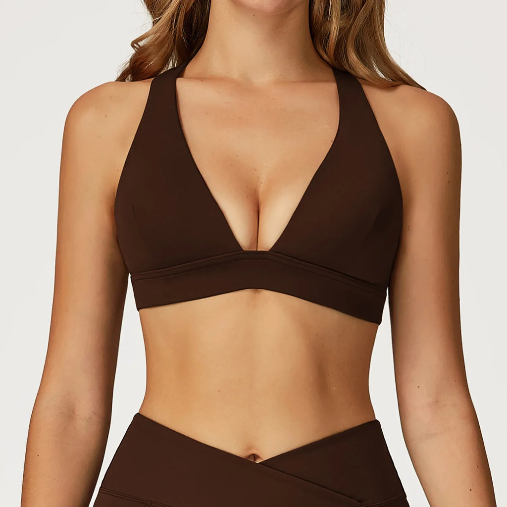 Sexy Gym Top Women Sports Bra Running Back Cross Push Up Yoga Bra Breathable Sports Underwear Women Fitness Workout Top Women