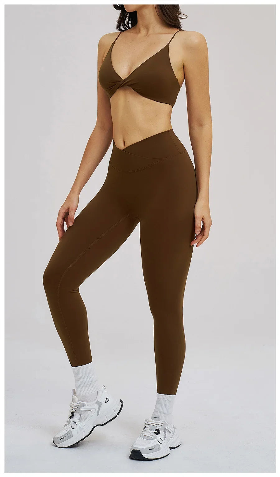 2PCS Yoga Suit Sports Set Women Fitness Quick-Drying Gym Tracksuit Running Nude Feeling Workout Outfit Sport Bra Leggings Suit