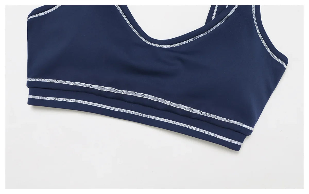 High Fitness Sports Bra Lines Yoga Top Women Fitness Bra Gym Active Wear Backless Workout Push-up Fitness Bras Running Underwear