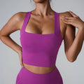 Women's Sports Bra Top Tight Elastic Gym Sport Vest Yoga Bras Crop Top Yoga Clothes Stretch Sports Underwear