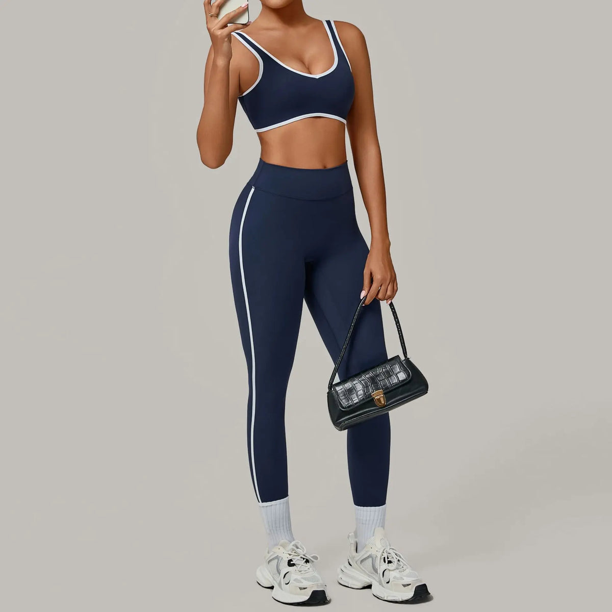 2PCS Women's Padding Sports Bra Pants Yoga Set High Waist Peach Hip Fitness Suit Running Workout Gym Leggings Yoga Set XP397