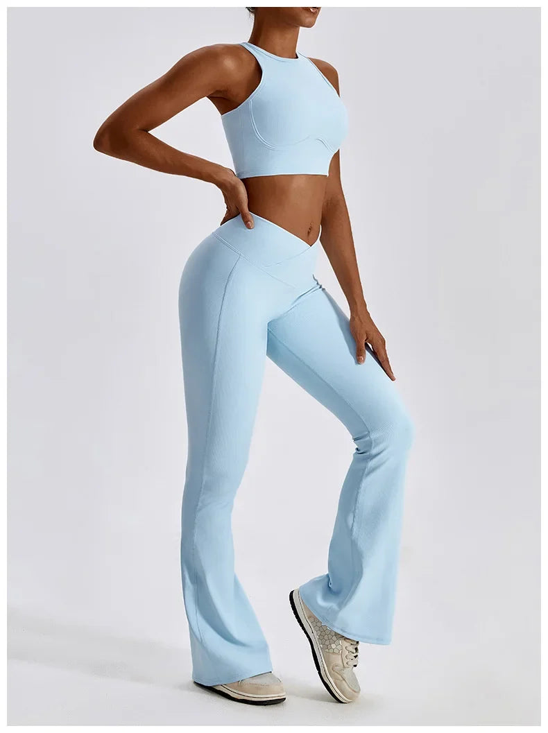 Yoga Set Seamless Women's Sportswear Workout Clothes Athletic Wear Gym Legging Fitness Bra Crop Top Sports Suits High Quality