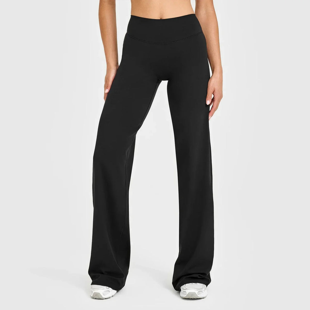 Hearuisavy Summer Straight-Leg Sports Pants Women Gym Clothing Fitness Tights Naked Feeling Compression Wide Leg Yoga Leggings