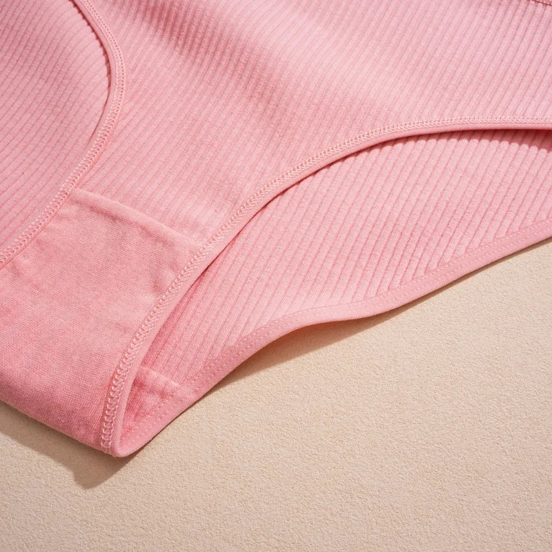 3Pcs/Set Women's Seamless Cotton Briefs Women Panties Solid Color Breathable Underwear Female Low Waist Soft Lingerie S-XXL