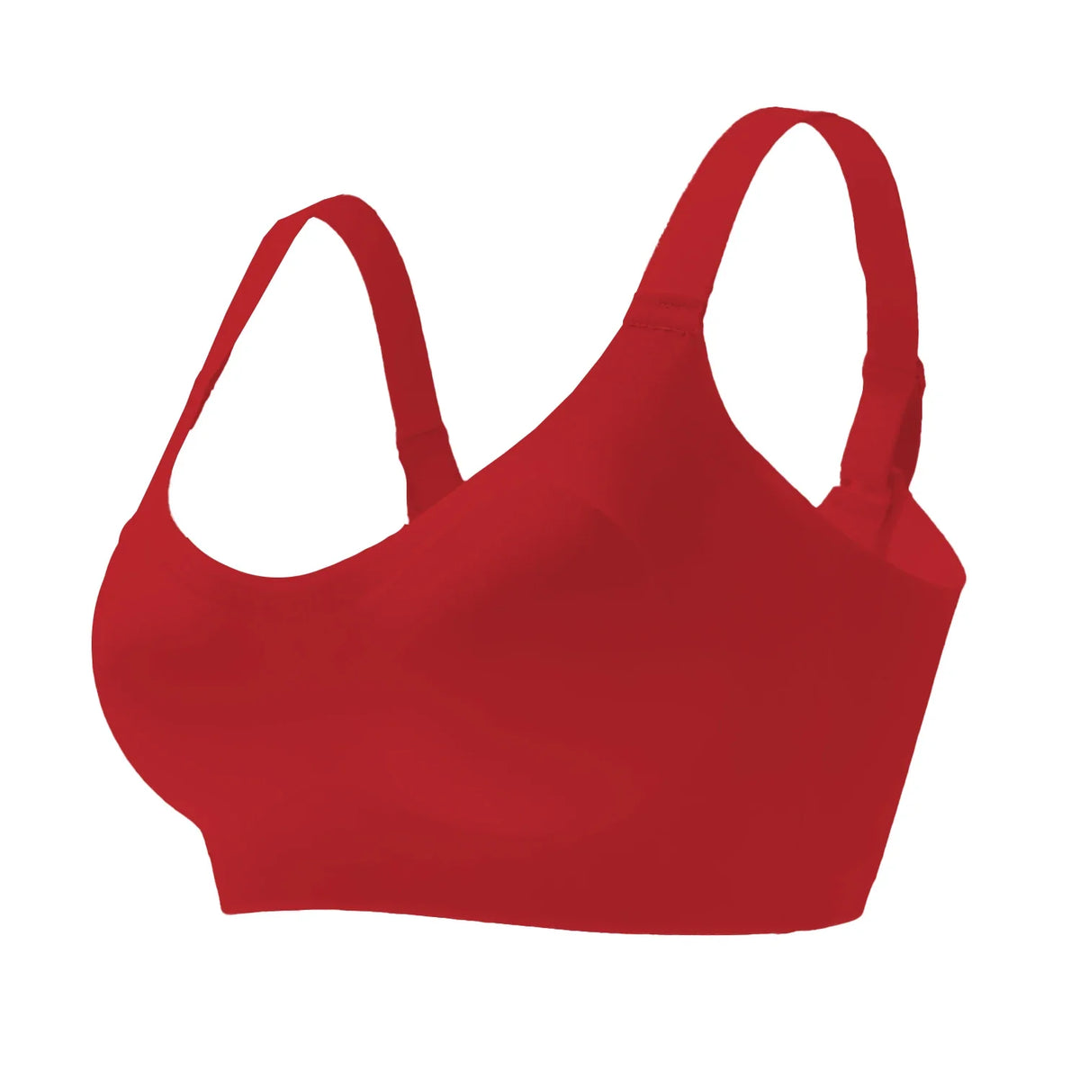1pc Color Women's Seamless Wireless Sports Bras - Soft Stretchy Push-Up Design Everyday Basic Bras, Removable Padding Lingerie