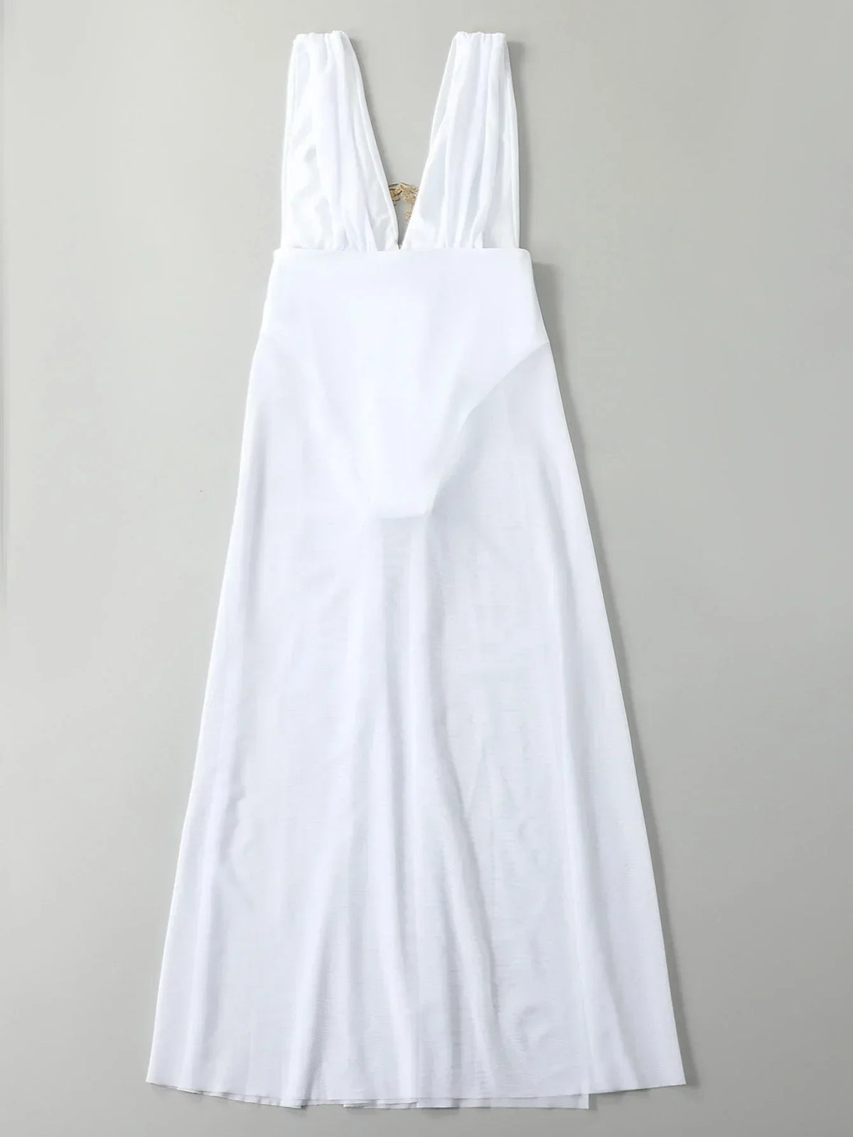 Sexy White Dress One Piece Swimsuit 2026 Women Embroidery Floral Designer High Waist Swimwear Vintage Beach Bathing Suit Bikini