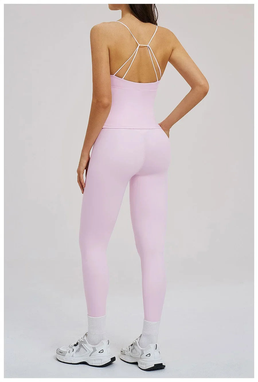 2PCS Yoga Suit Sports Set Women Fitness Quick-Drying Gym Tracksuit Running Nude Feeling Workout Outfit Sport Bra Leggings Suit