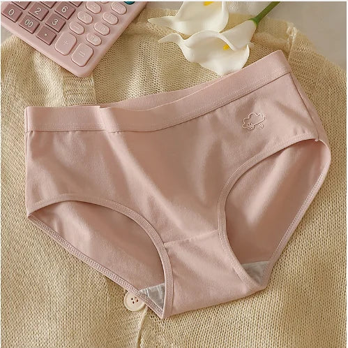 5Pcs Women's Cotton Underwear Panty Cute Sexy Panties Female Seamless Underpants Solid Color Panty Intimates Women Lingerie S-XL