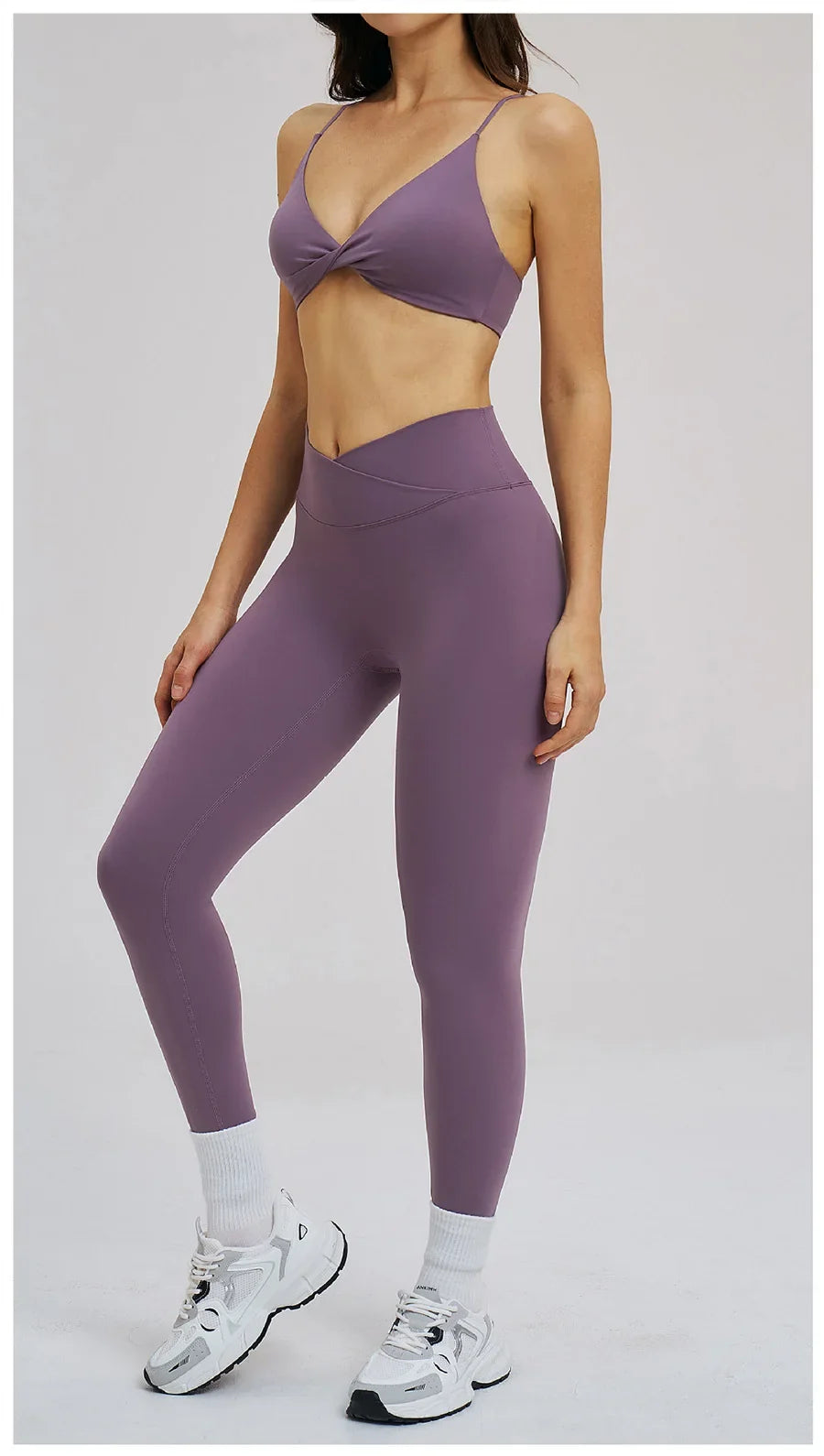 2PCS Yoga Suit Sports Set Women Fitness Quick-Drying Gym Tracksuit Running Nude Feeling Workout Outfit Sport Bra Leggings Suit