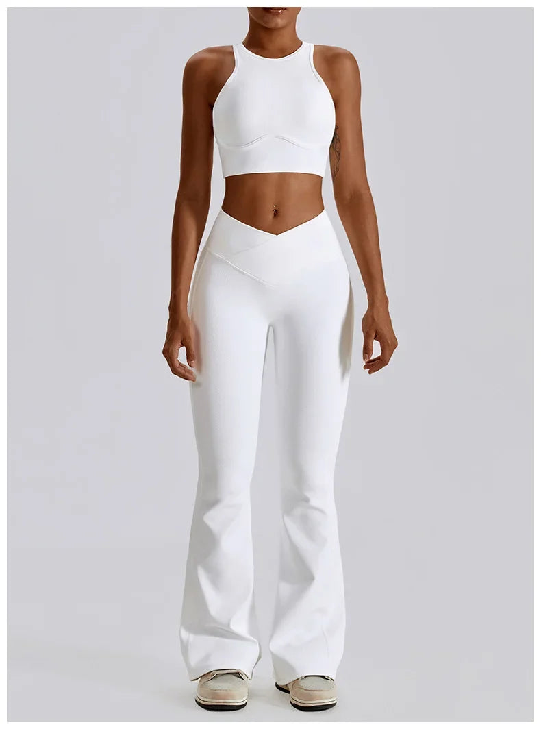 Yoga Set Seamless Women's Sportswear Workout Clothes Athletic Wear Gym Legging Fitness Bra Crop Top Sports Suits High Quality