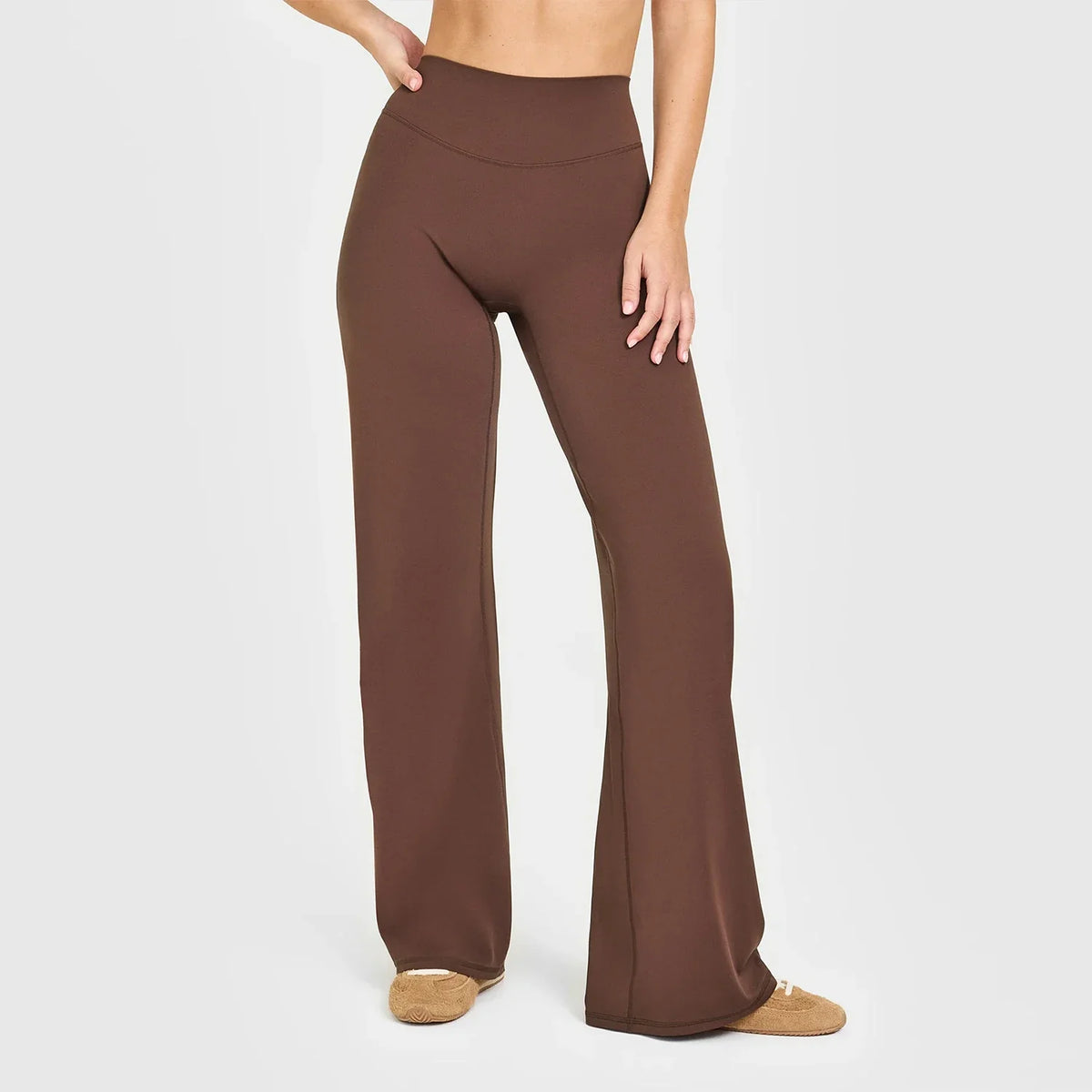 Hearuisavy Summer Straight-Leg Sports Pants Women Gym Clothing Fitness Tights Naked Feeling Compression Wide Leg Yoga Leggings