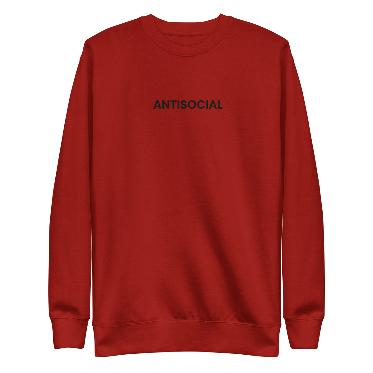 Antisocial Embroidered Unisex Sweatshirt