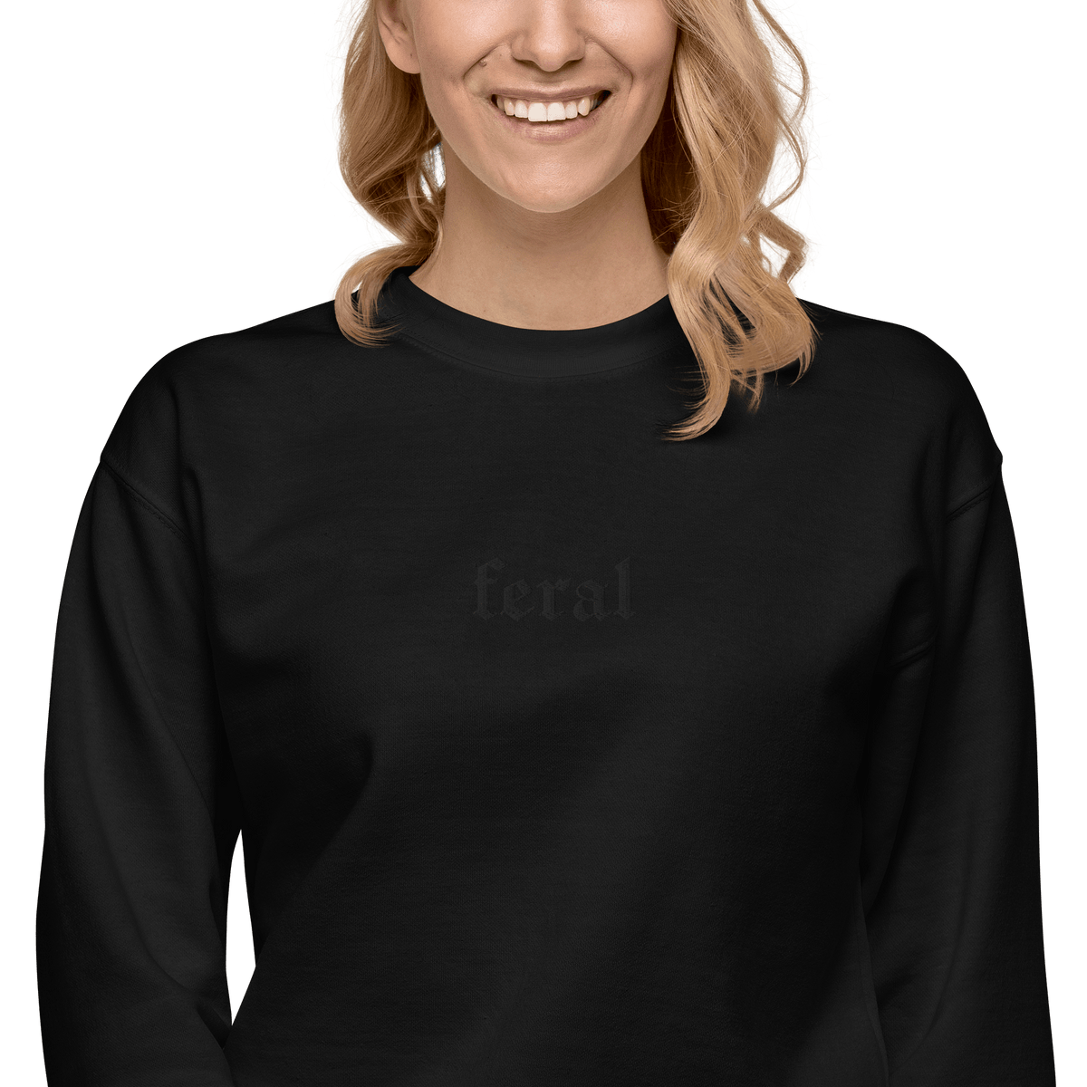 Feral Blackout Embroidered Sweatshirt