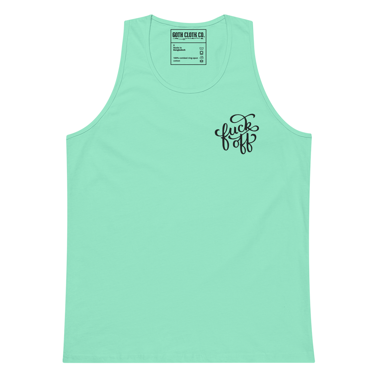 Fuck Off Embroidered Tank Top