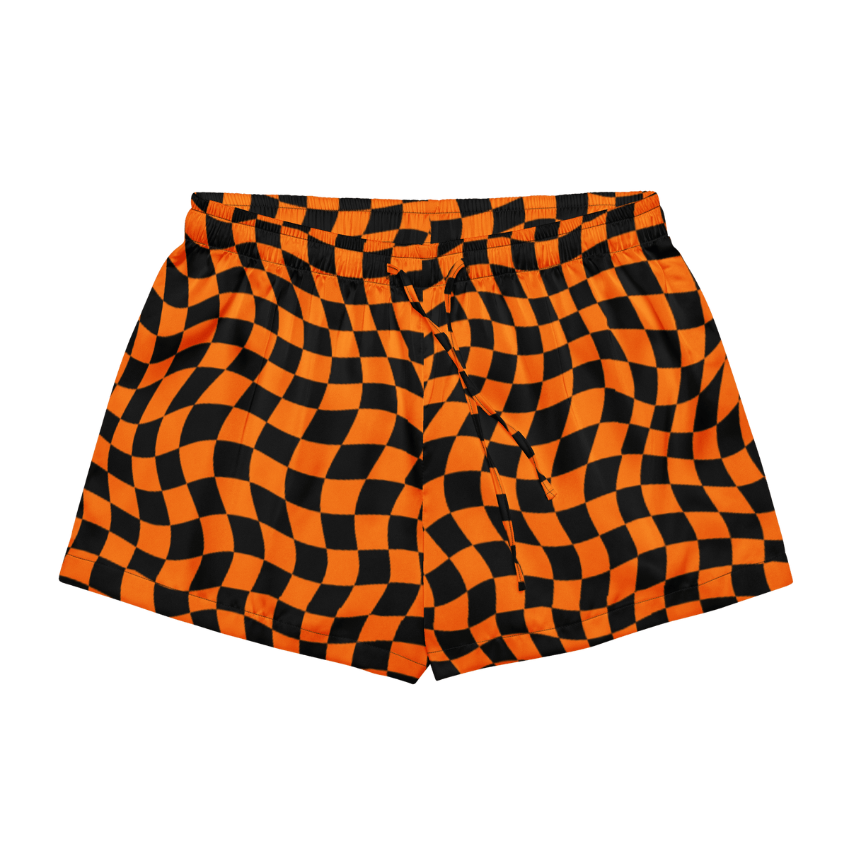 October Tiles Checkered Silky Pajama Shorts