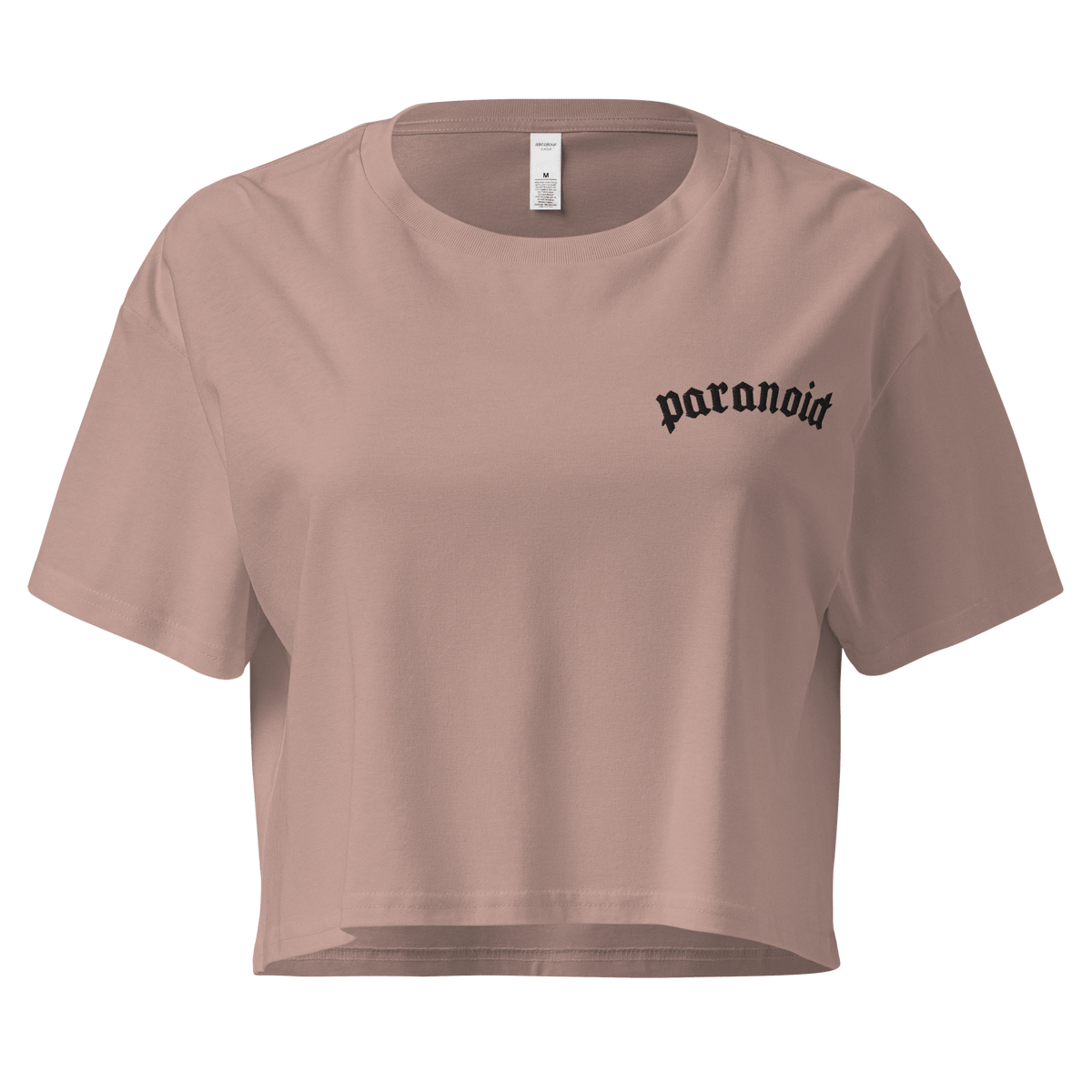 Paranoid Embroidered Crop Top