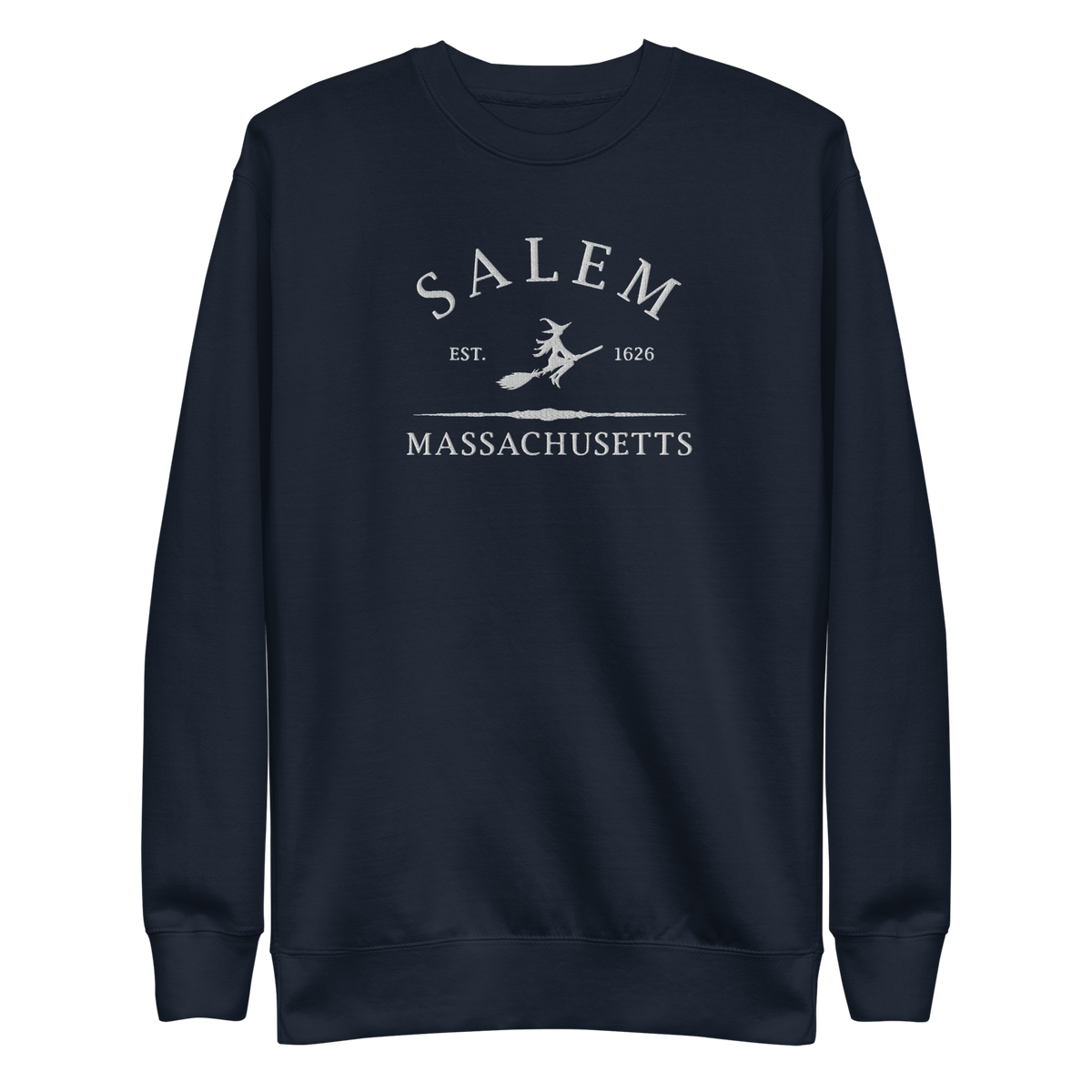Salem Massachusetts Embroidered Sweatshirt